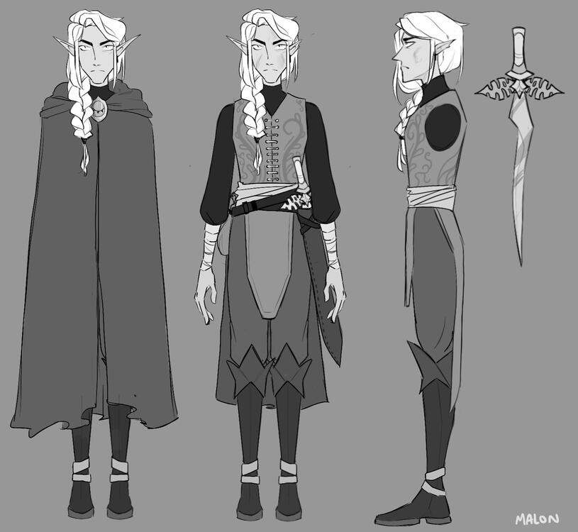 Prince Malon Character Sheet, 2023